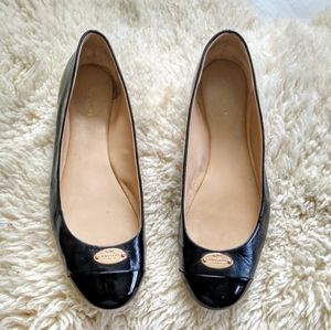 Coach Signature Leather Flats